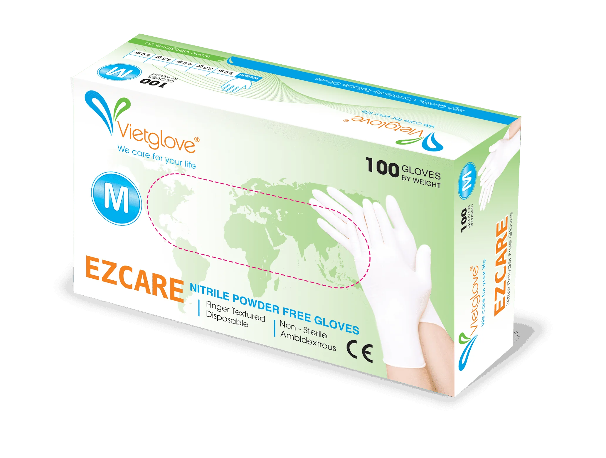 ezcare-nitrile-powder-free-glove-front-view-box